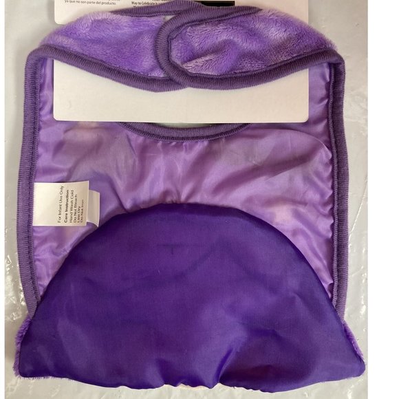 Baby Girls Way to Celebrate Plush HALLOWEEN BIB "My First Boo" Witch in hat NWT - Picture 2 of 2